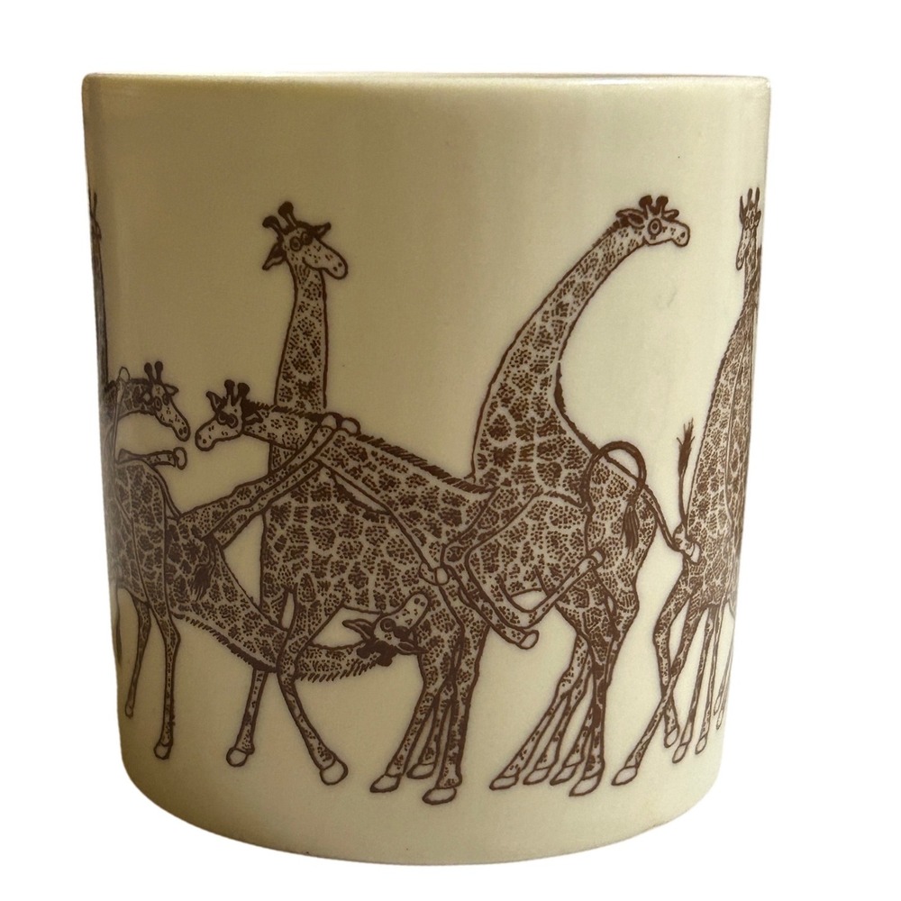 Vintage‎ 1979 Taylor & Ng "Naughty Giraffes" Coffee Mug, Signed Win Ng, Japan